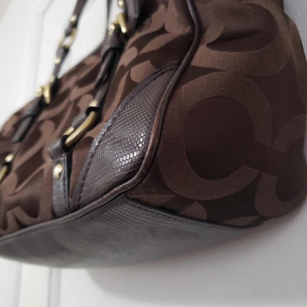 Coach Op Art Shoulder Bag Gem